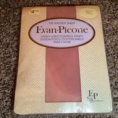 Evan Picone control top pantyhose, color brandy wine, sz: M